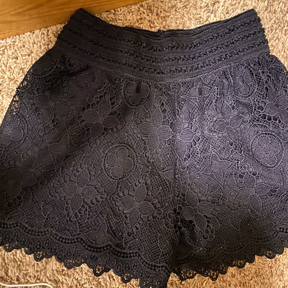 Lacy Black Shorts!